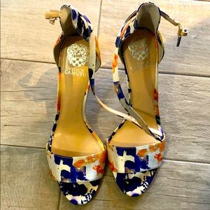 Vince Camuto Floral Heels